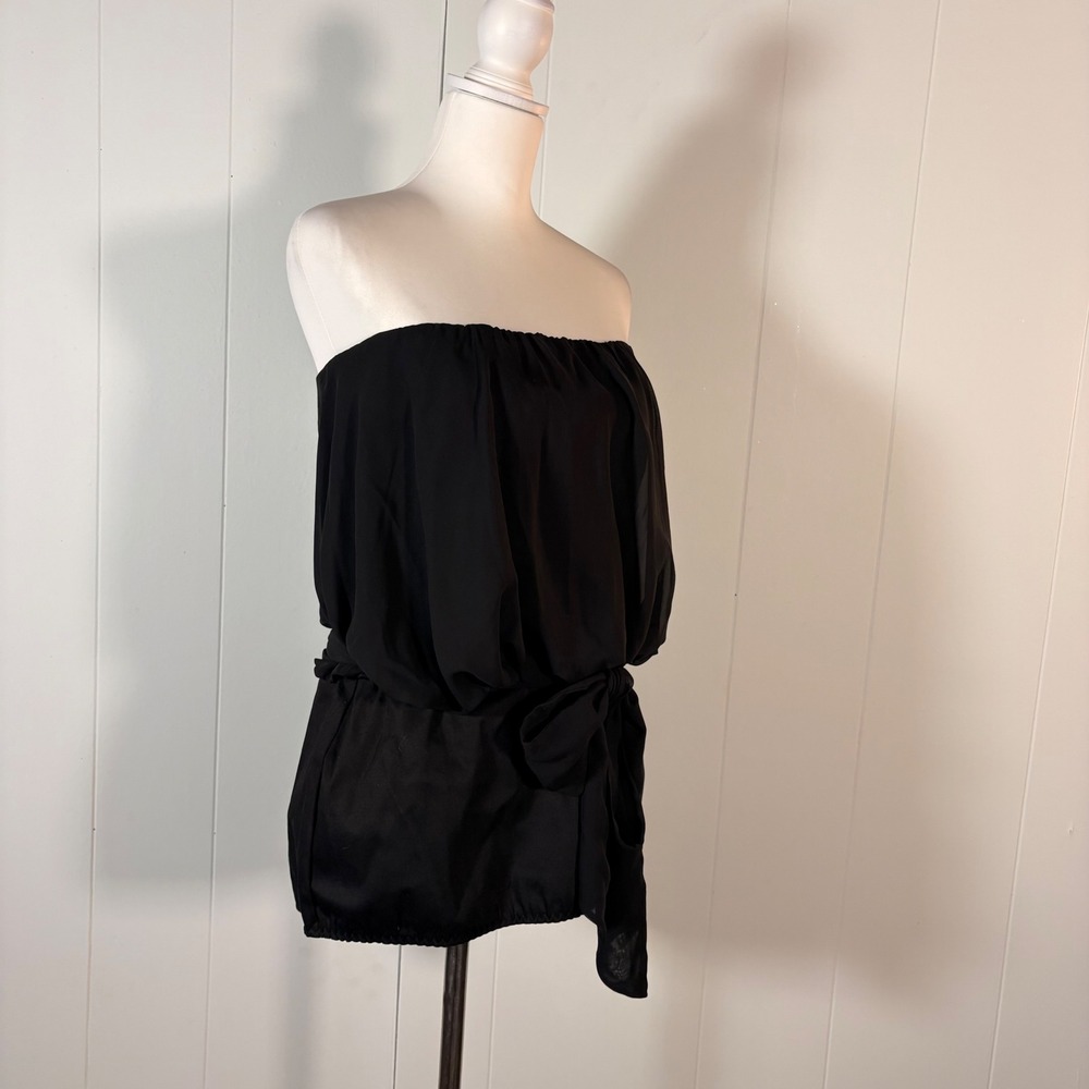 90s Patricia Field Black Bustier Top Women's 12 NWT Y2K Coquette Goth SATC Chic - Picture 4 of 9